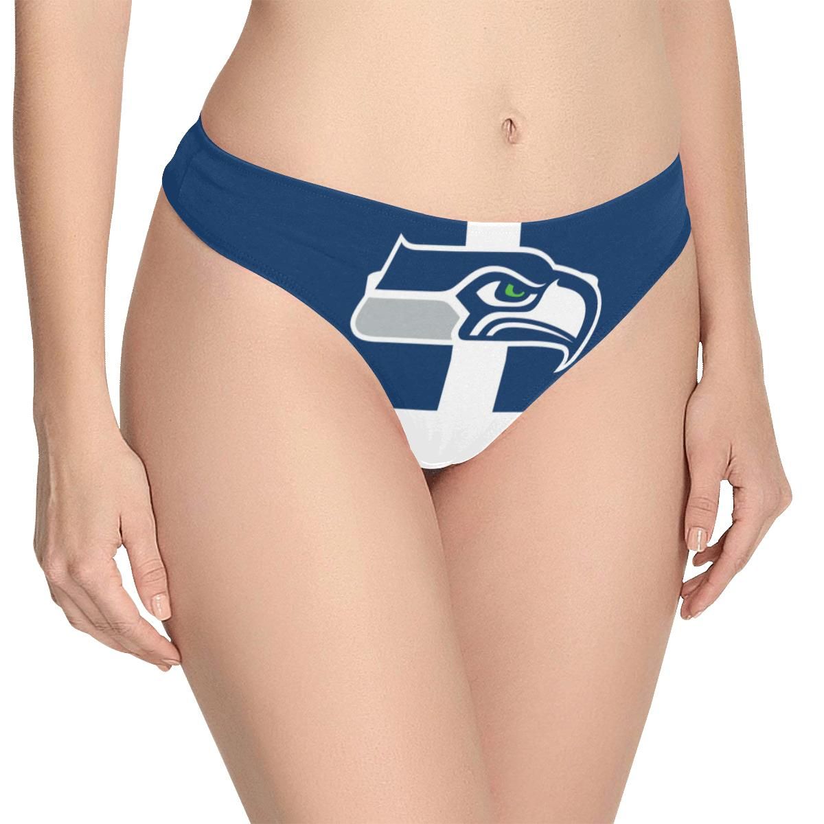 Seattle Seahawks Women’s Classic Thong Women’s All Over Print Thongs