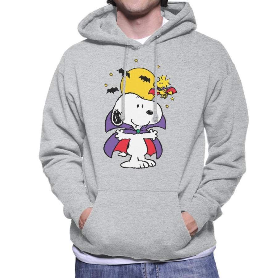 Peanuts Halloween Snoopy Vampire Men’s Hooded Sweatshirt