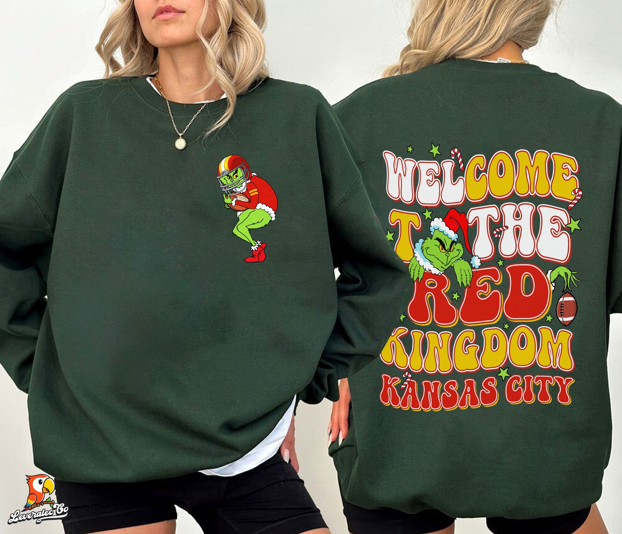 Kansas City Sweatshirt | Grinch Welcome to the Red Kingdom | Vintage Kansas Shirt Gameday Phil | Vintage Kansas City| Football Sweatshirt