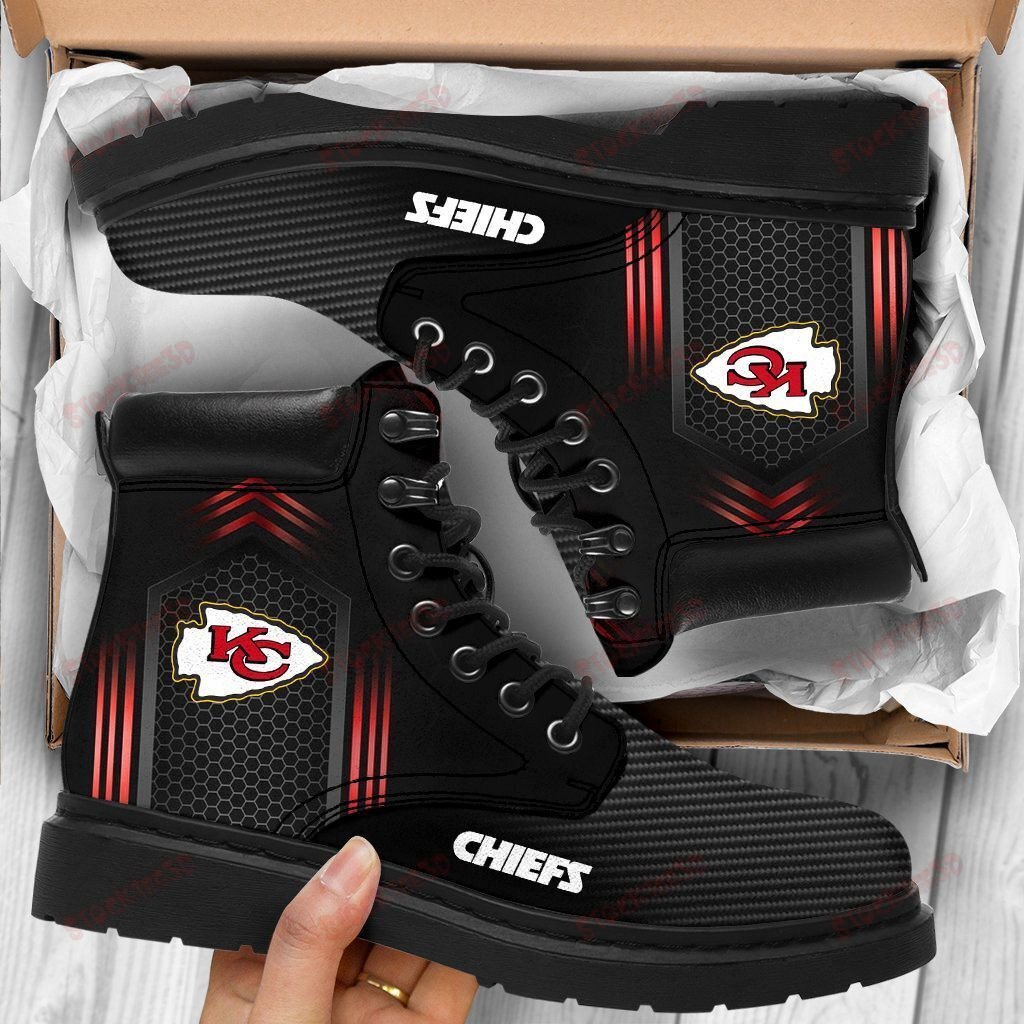 Kansas City Chiefs Boots – Premium Shoes/ Premium Leather Boots – Gift For Sports Lovers 495