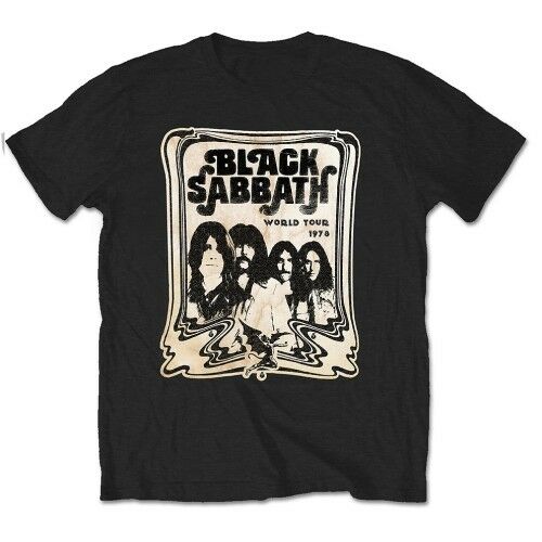 Black Sabbath ‘World Tour 78’ T-Shirt  Vintage black print t shirt