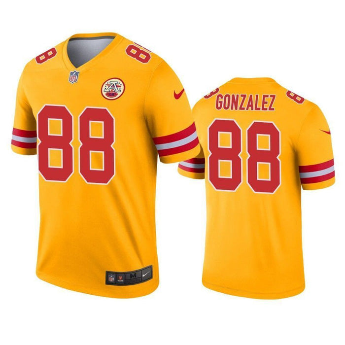 Men’S Kansas City Chiefs Tony Gonzalez Inverted Legend Jersey – Gold