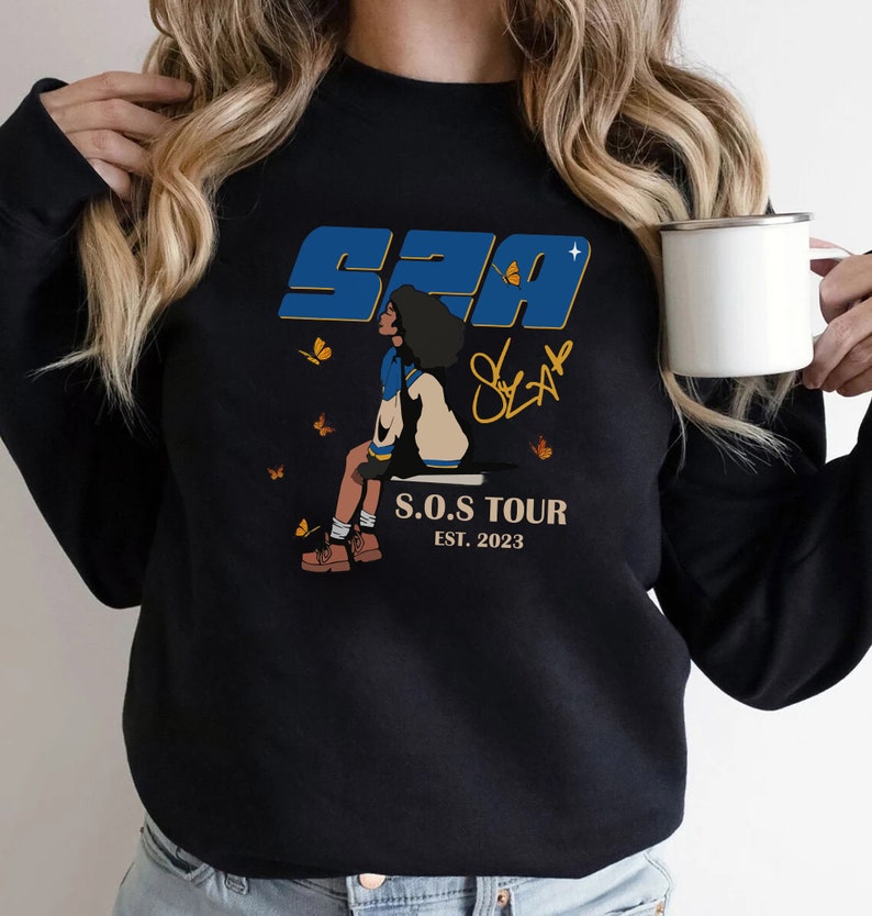 Sza Sos Tour T-Shirt, Sostour Columbus Sweater For Womens, Sza Merch 2023 Shirt, Sza North American Tour Merch