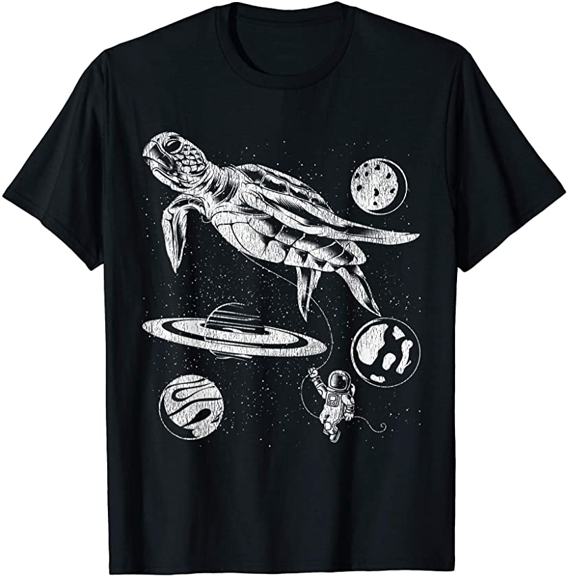 Cute Astronaut Turtle Animal Space Travel Science T-Shirt