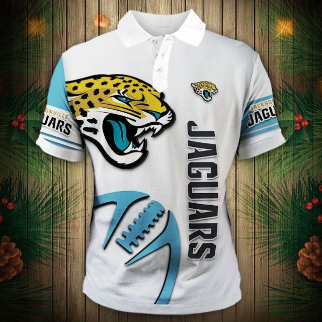 Jacksonville Jaguars Zigzag Casual Polo Shirt - Funnymugsandshirts Fashion