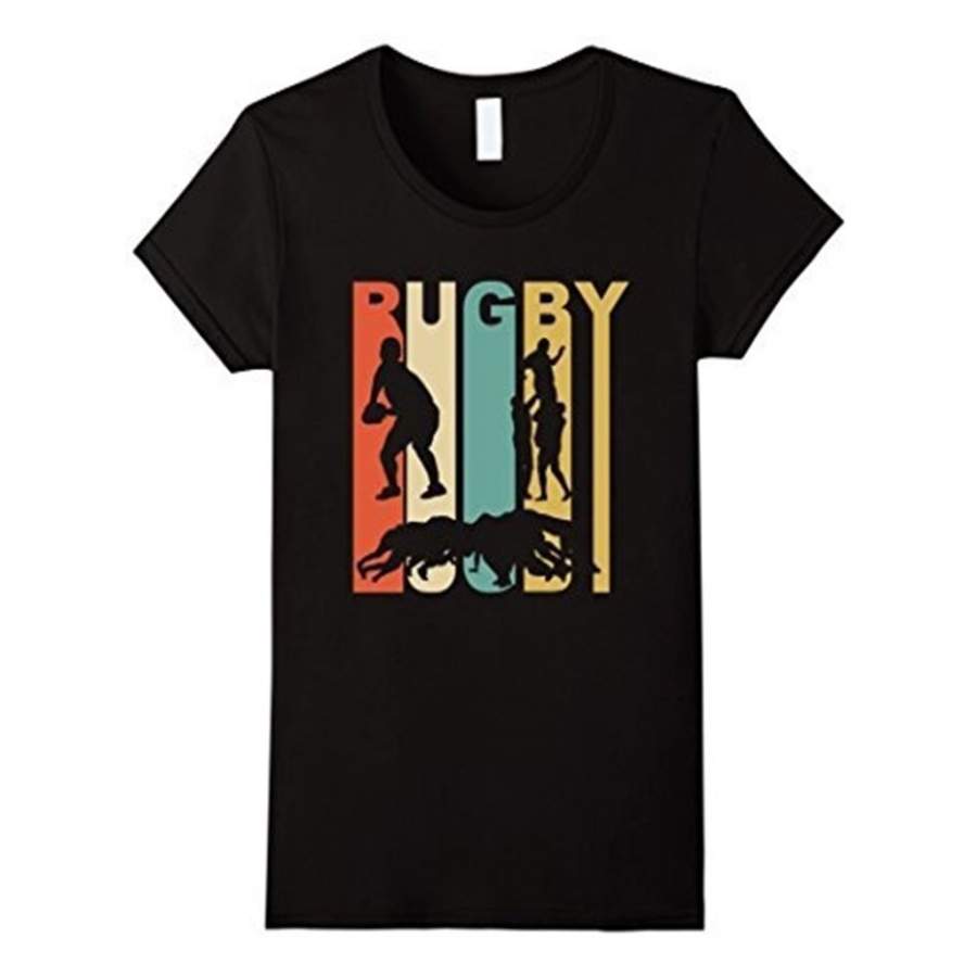 Vintage 1970’s Style Rugby T-Shirt Men’s Summer Fashion Style