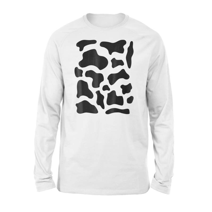 Cow Costume Funny Cute Animal Funny Halloween Long Sleeve T shirt