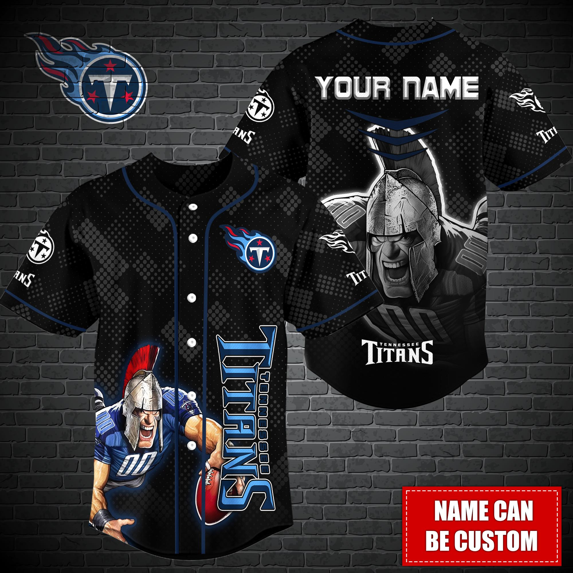 Tennessee Titans Nfl-Baseball Shirt Custom T-44500