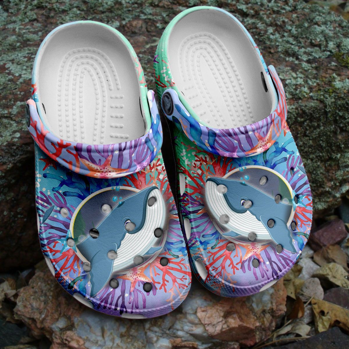 Cute Whale Cartoon Crocs Shoes ̵ &hellip;