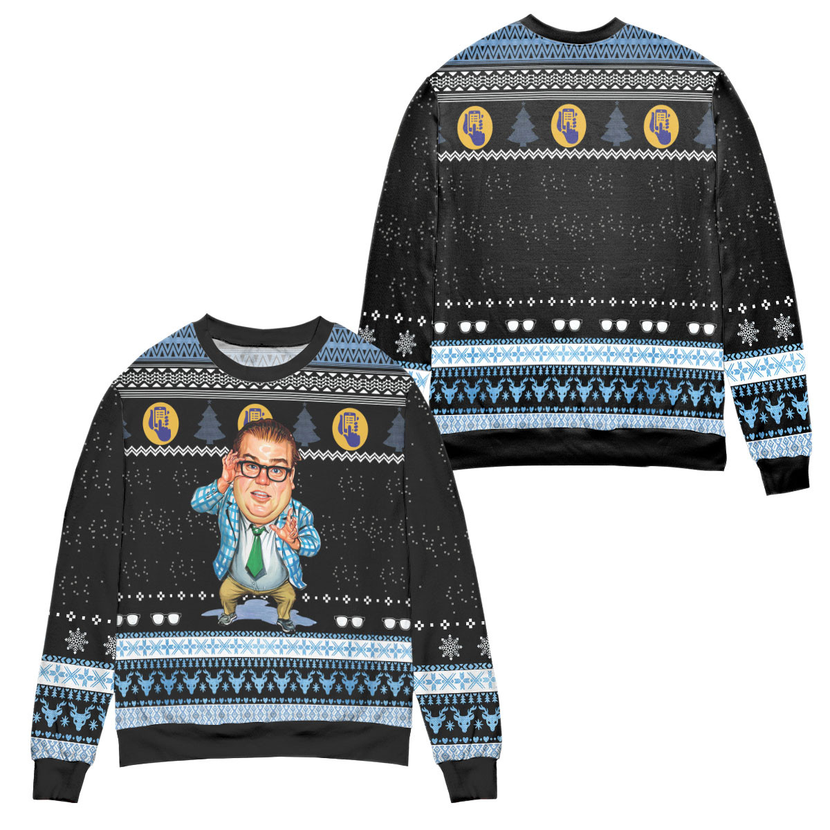 Matt Foley: A Scary Story On Halloween Ugly Christmas Sweater – All Over Print 3D Sweater – Black