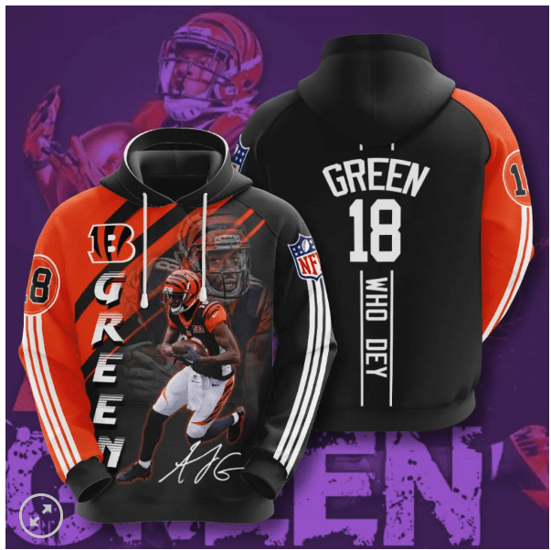 Aj Green Cincinnati Bengals 26 Unisex 3D Hoodie Gift For Fans