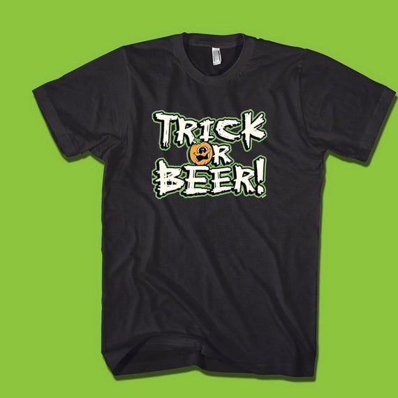 Halloween Shirt Trick Or Beer Shirt Halloween T Shirt Gift For Her Gift For Men Halloween Tees Trick R Treat Jack O Lantern Spooky Shirt Livingtee