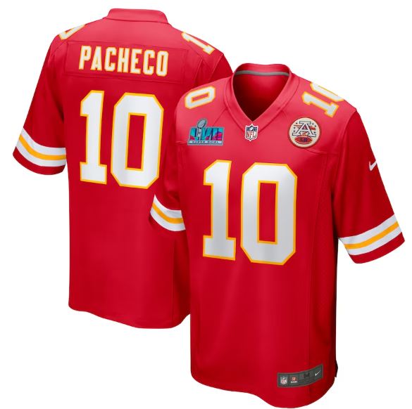 Men’S Kansas City Chiefs Isiah Pacheco Red Super Bowl Lvii Game Jersey