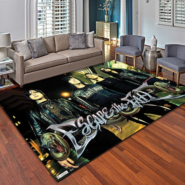 Escape The Fate Red Light Area Rug,  &hellip;