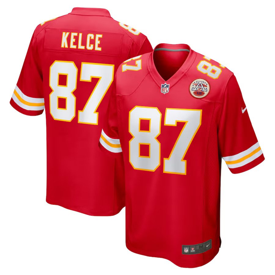 Travis Kelce Kansas City Chiefs Nike Game Jersey – Red