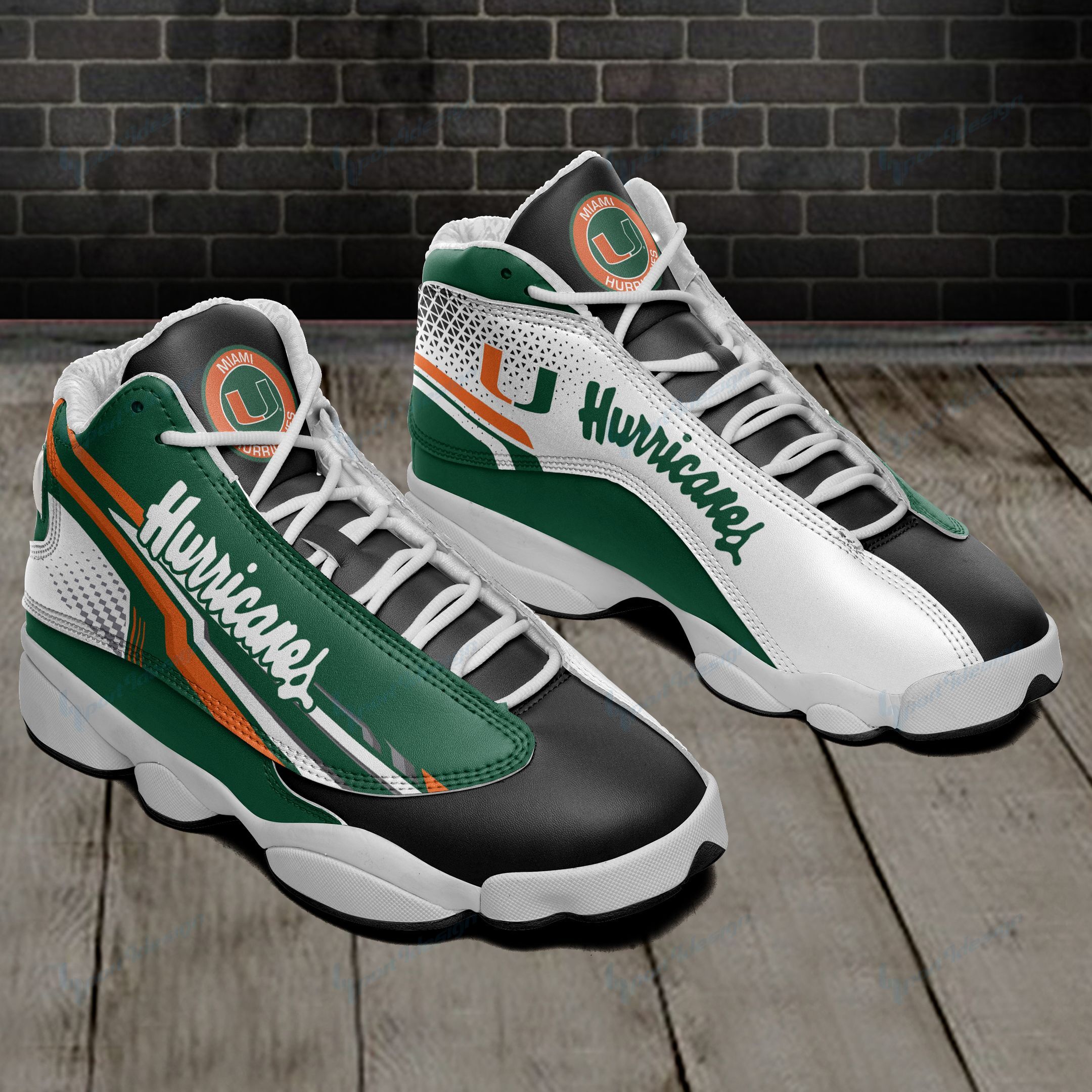 Miami Hurricanes Air JD13 Sneakers 831