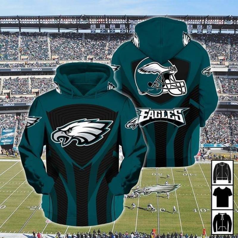Philadelphia Eagles Football 3D Hoodie