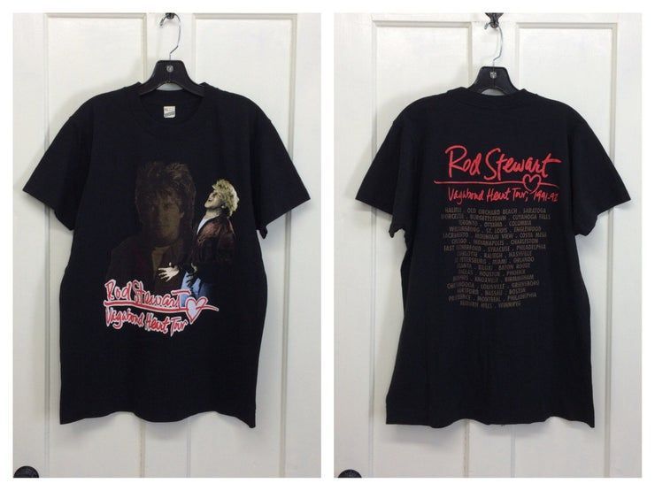 1990 91 Rod Stewart Vagabond Heart Tour Shirt