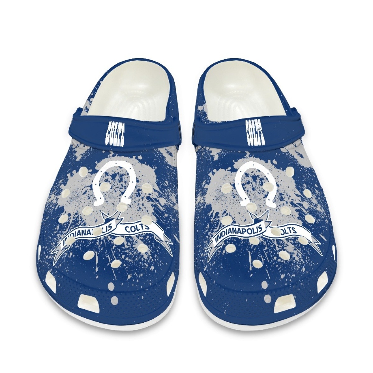 Indianapolis Colts Crocs Shoes Cute Style#3 Shoes For Fans