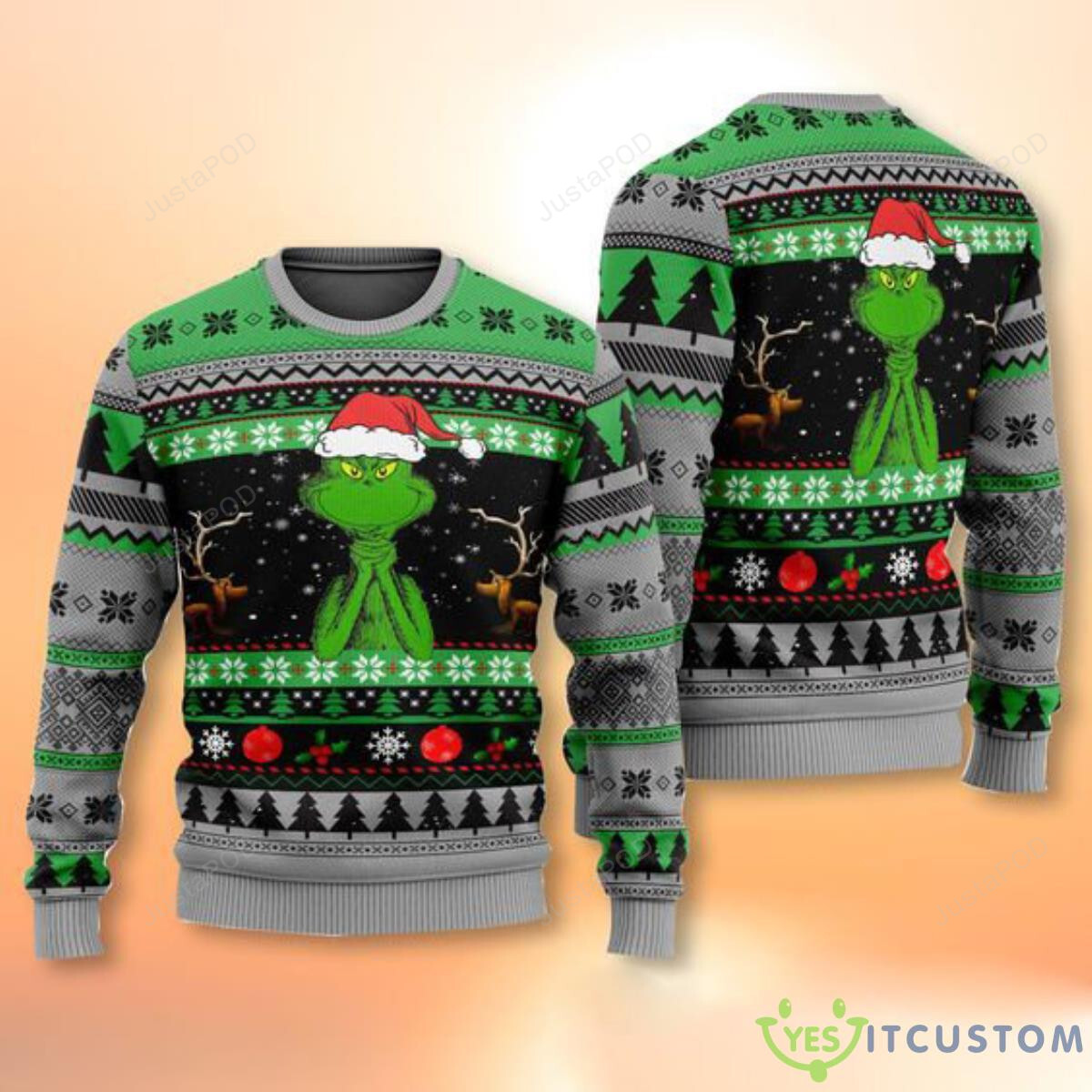 The Grinch Funny Christmas Ugly Sweater