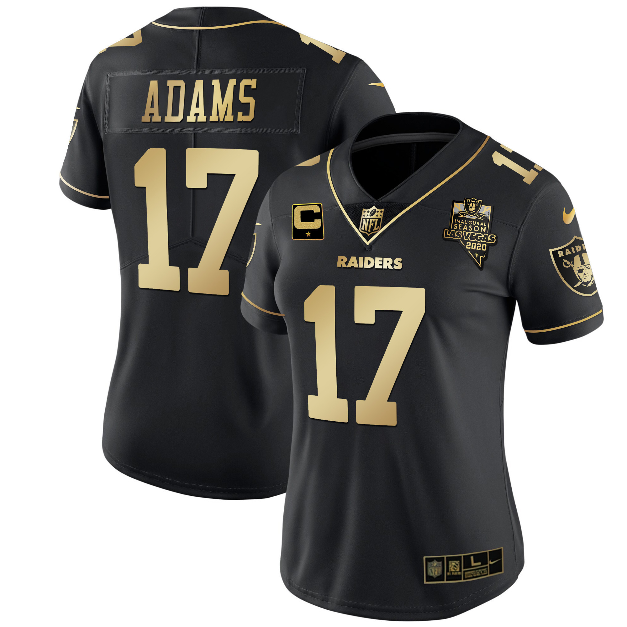 Women’S Raiders Vapor Gold Jersey – All Stitched