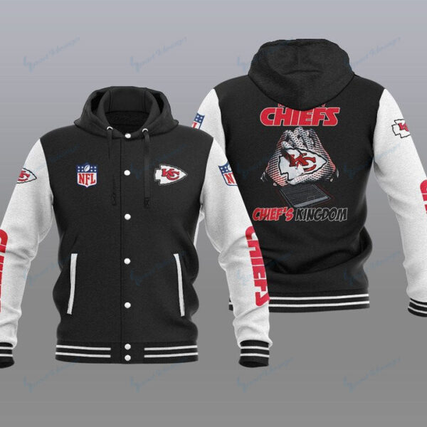 Kansas City Chiefs Hooded Baseball Jacket 16