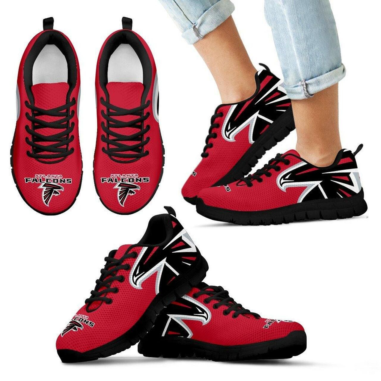 Atlanta Falcons Sneakers Gorgeous Logo Running Shoes For Men, Women Shoes11065