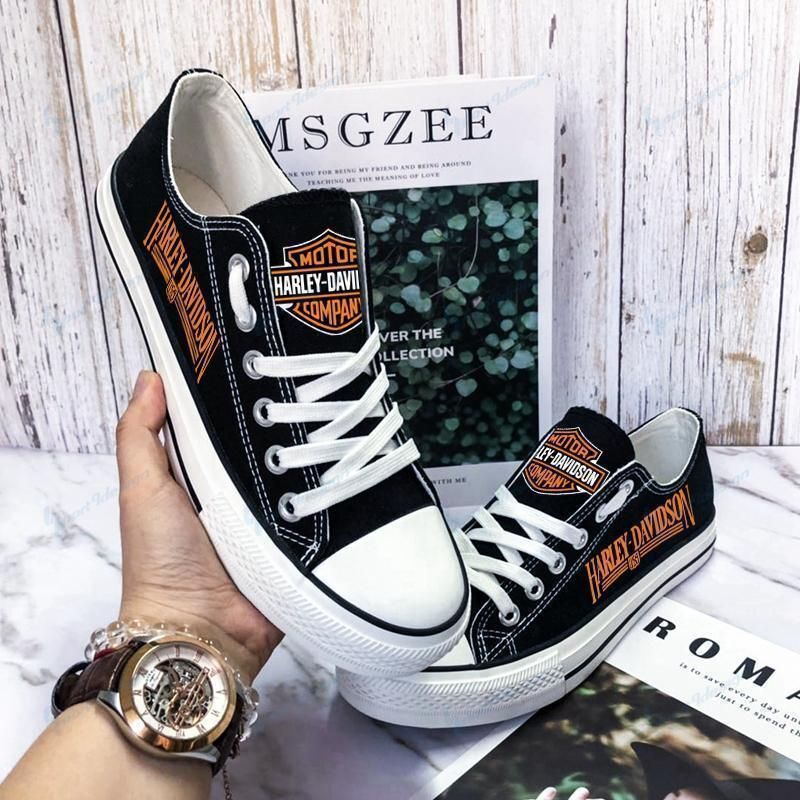 Fashion24Hs - Wall Art - Harley Davidson Low Top Canvas Shoes