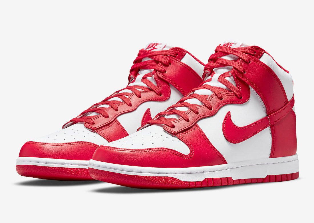 Nike Dunk High ‘Championship Red’ Shoes Sneakers SNK125953753