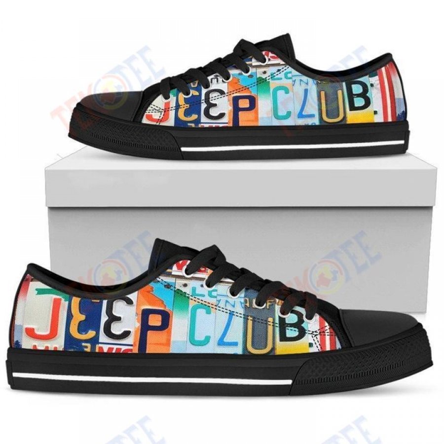 Mens Womens Jeep Club Low Top Shoes Custom Print Footwear Convers Sneakers TMT171