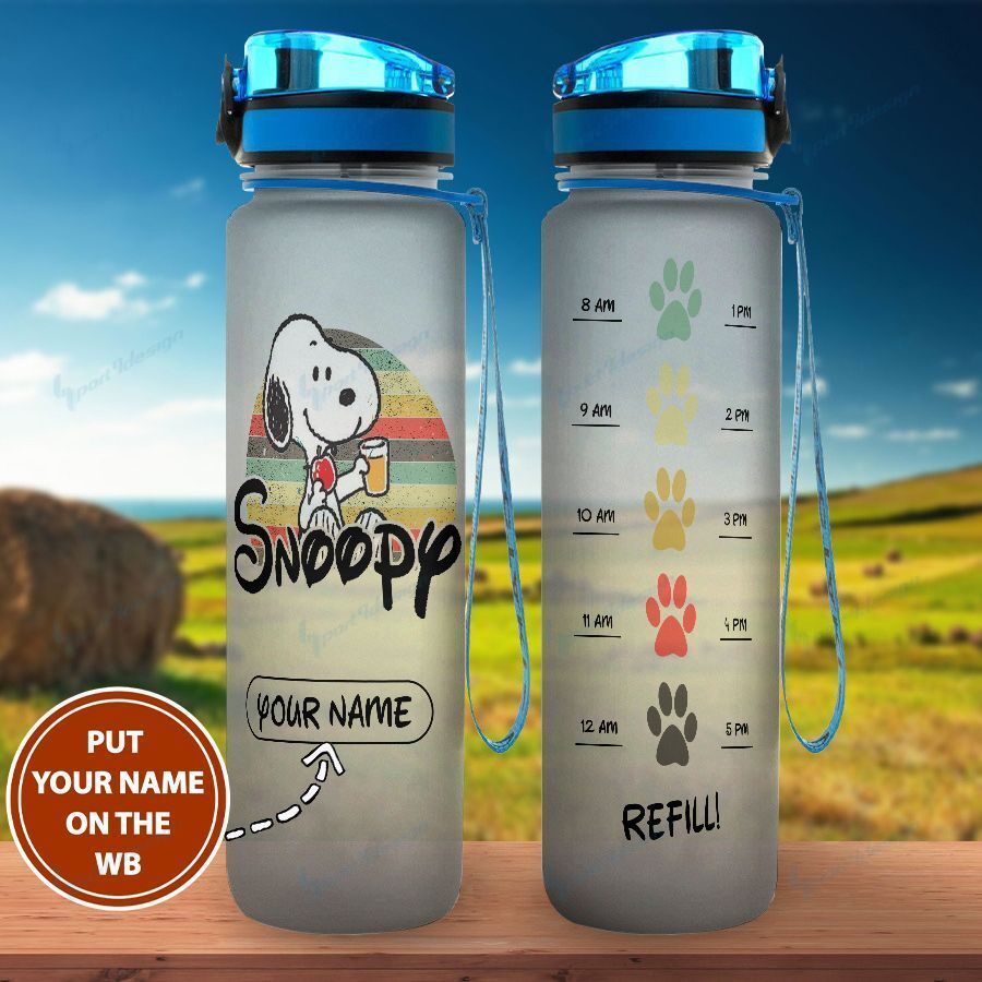 Snoopy Personalized Water Bottle 04