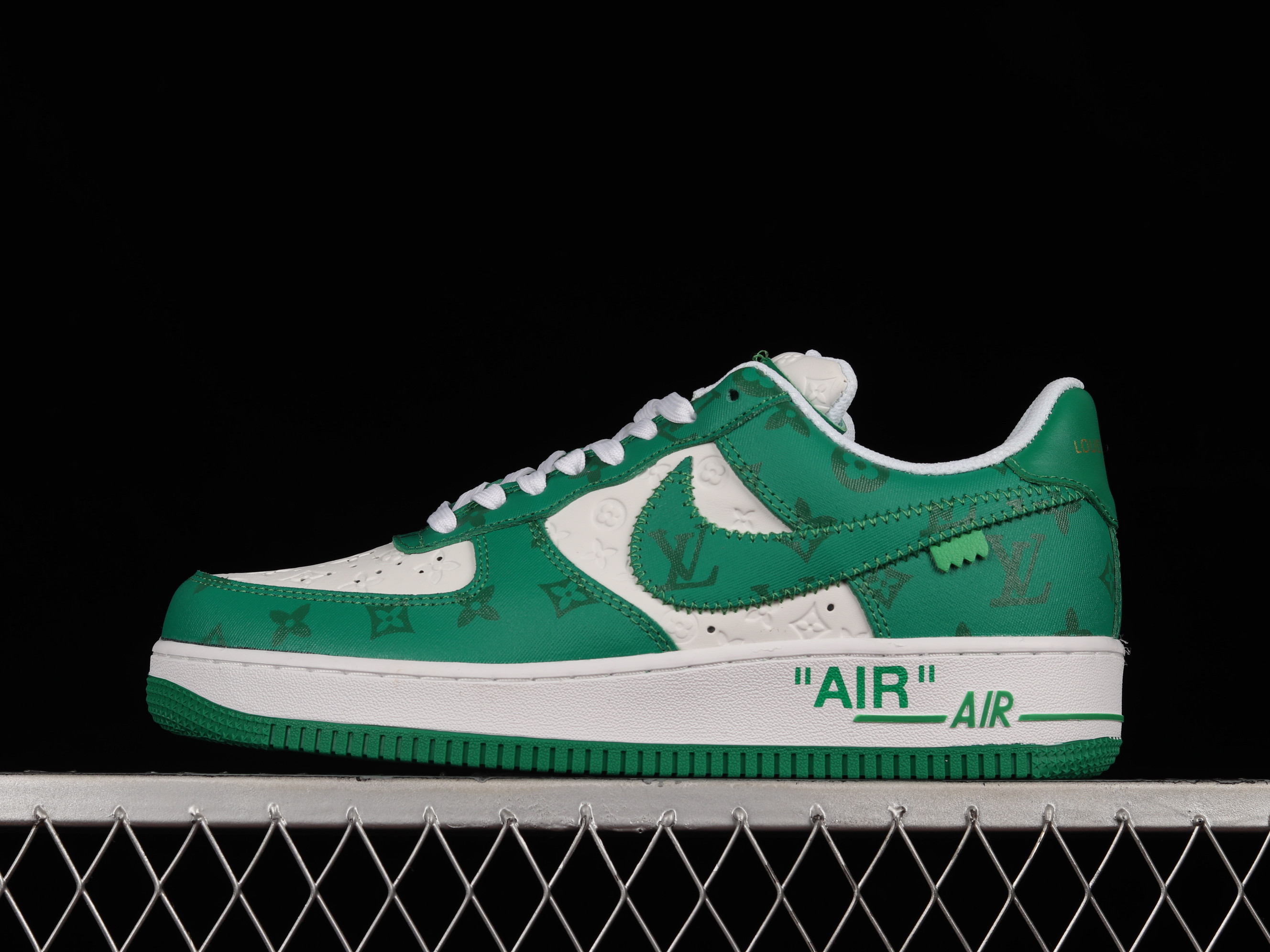 Louis Vuitton x Nike Air Force 1 Low 07 Green White Shoes Sneakers SNK297863572