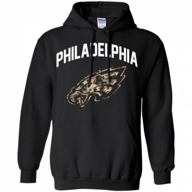 Philadelphia Eagles Camo Logo Hoodie