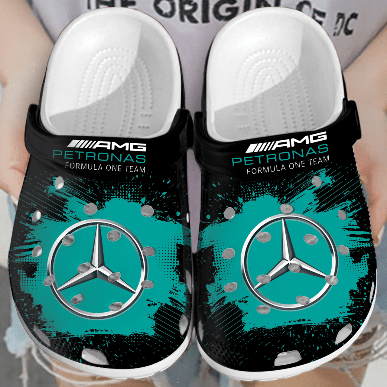 Mercedes F1 Team Crocss Crocband Clog Comfortable Water Shoes