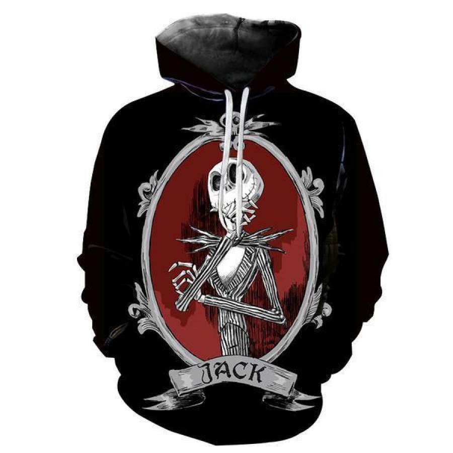 The Nightmare Before Christmas Jack B Pull Over Hoodie