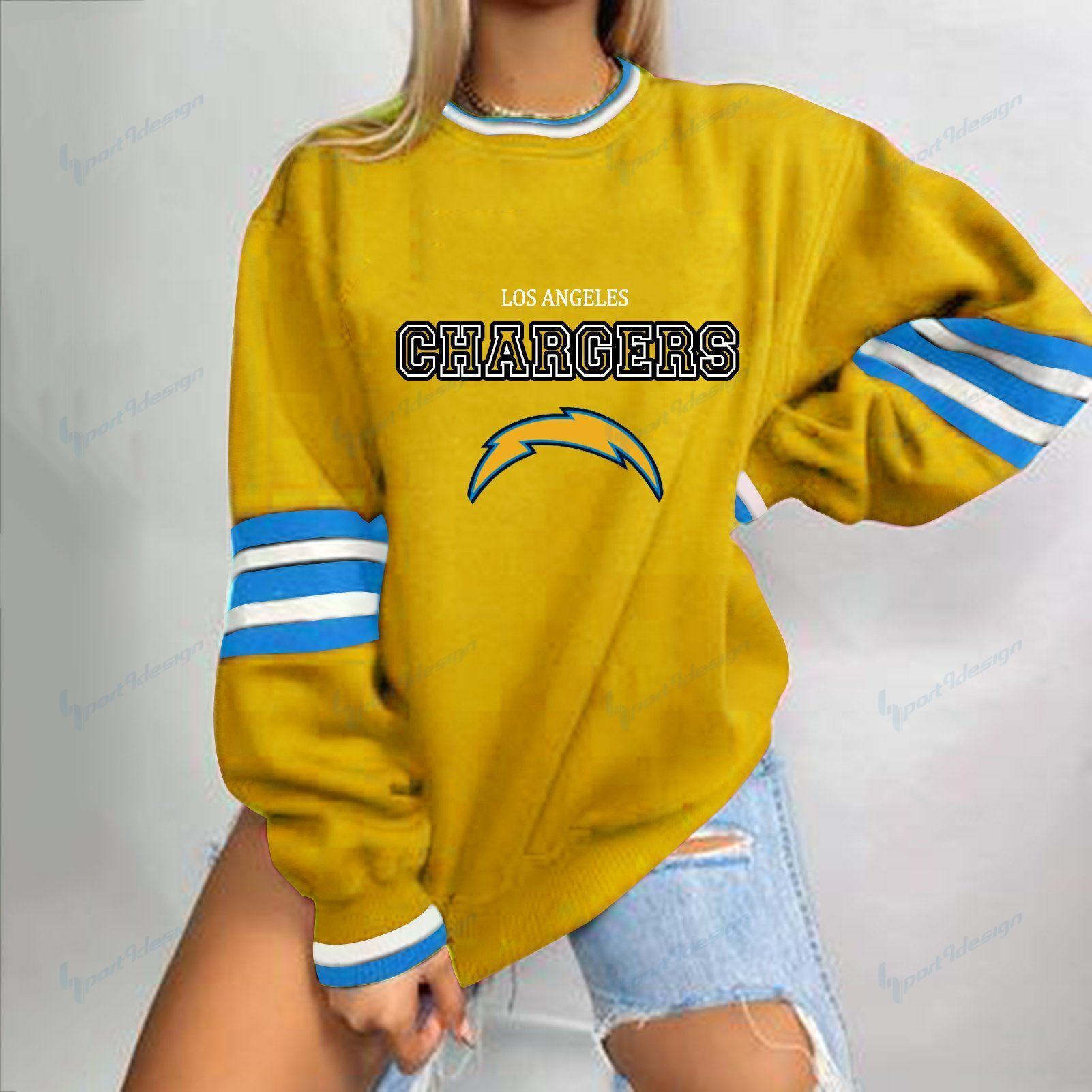 Los Angeles Chargers 3D Printed Sweater