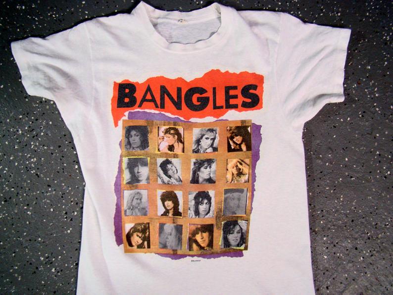 Bangles Different Light Tour T Shirt 1987  Vintage  print t shirt