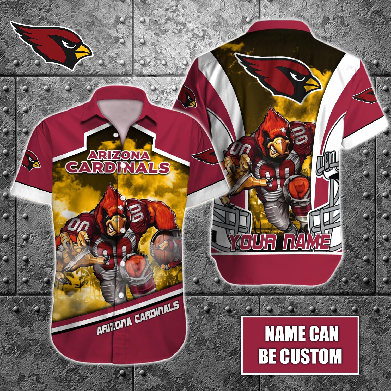 Arizona Cardinals Nfl-Hawaiian Shirt Custom T-41047