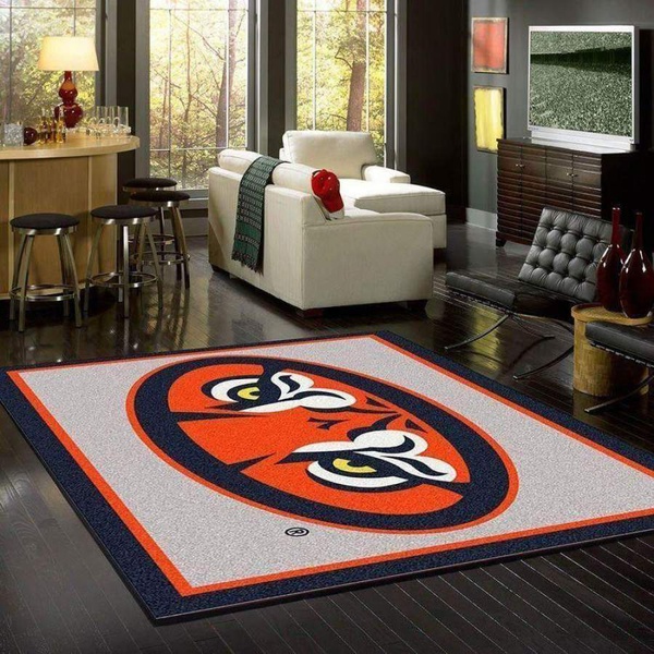 Auburn Tigers Area Rug, Football Team Logo Carpet, Living Room Rugs Floor Decor 19120715