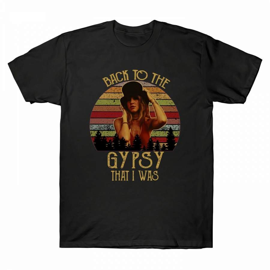 Details About Nicks Back To Gypsy That I Was Vintage Graphic T Shirt Cotton Black Tee