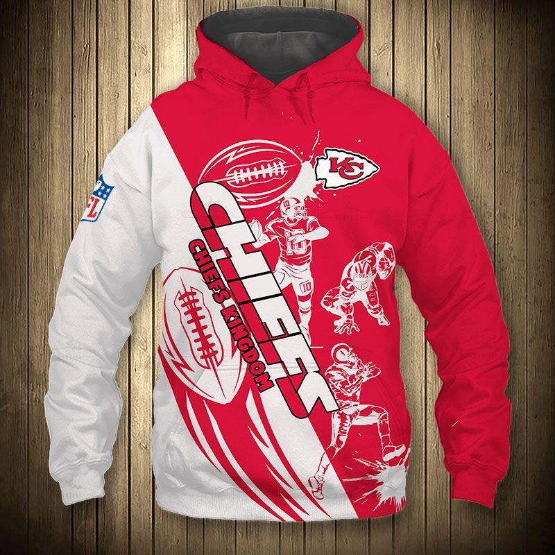 Kansas City Chiefs Hoodie 3D Cartoon Player Cute Sweatshirt