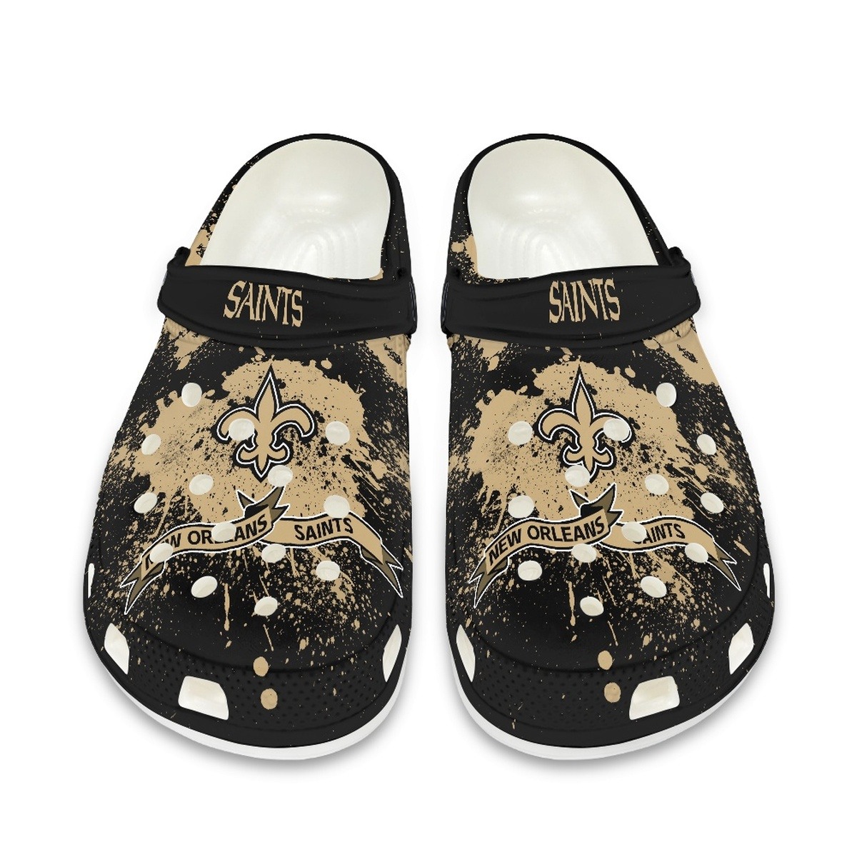 New Orleans Saints Shoes Cute Style#3 Crocs Shoes For Fans