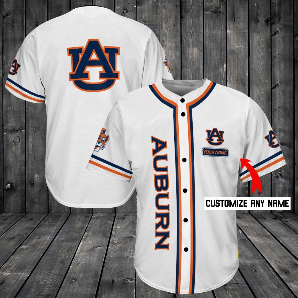 Auburn Tigers Personalized Baseball Jersey Shirt 173