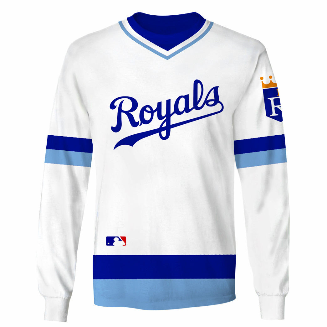 Kansas City Royals White Gift For Fans Gift For Fan 3D Full Printing Sweatshirt