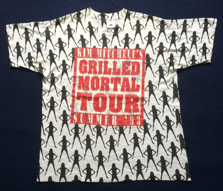 Vintage Kim Mitchell 90S Grilled Mortal Tour Rare Shirt