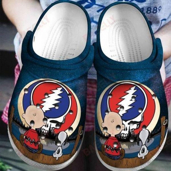 Waybackapparel Grateful Dead Snoopy 3D Crocband Clog