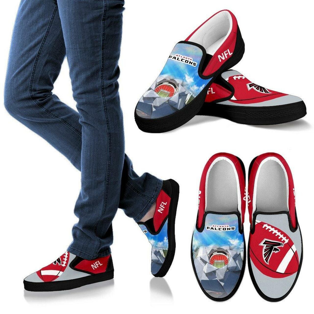 Atlanta Falcons Slip-On Slip On Shoes Proud Of Stadium Shoes16237