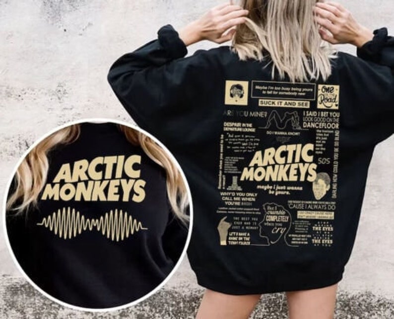 New Arctic Monkeys T Shirt Women Aesthetic Streetwear Vintage Sweatshirt, Am T-Shirt, Music Lover Sweatshirt, Trending Hoodie