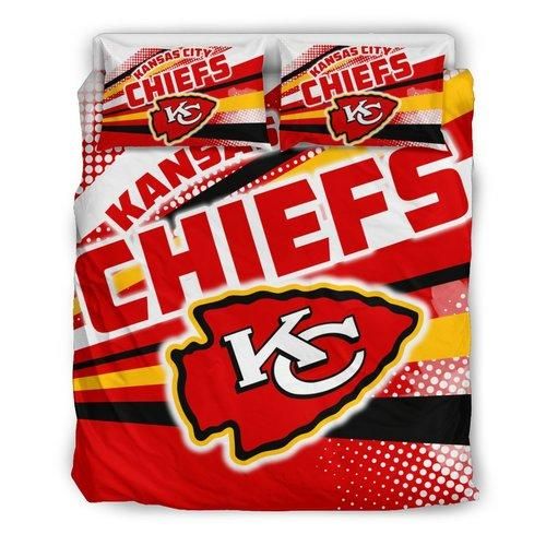 Colorful Shine Amazing Kansas City Chiefs 3D CustomizedBedding Sets Duvet Cover Bedroom Sets Bedlinen