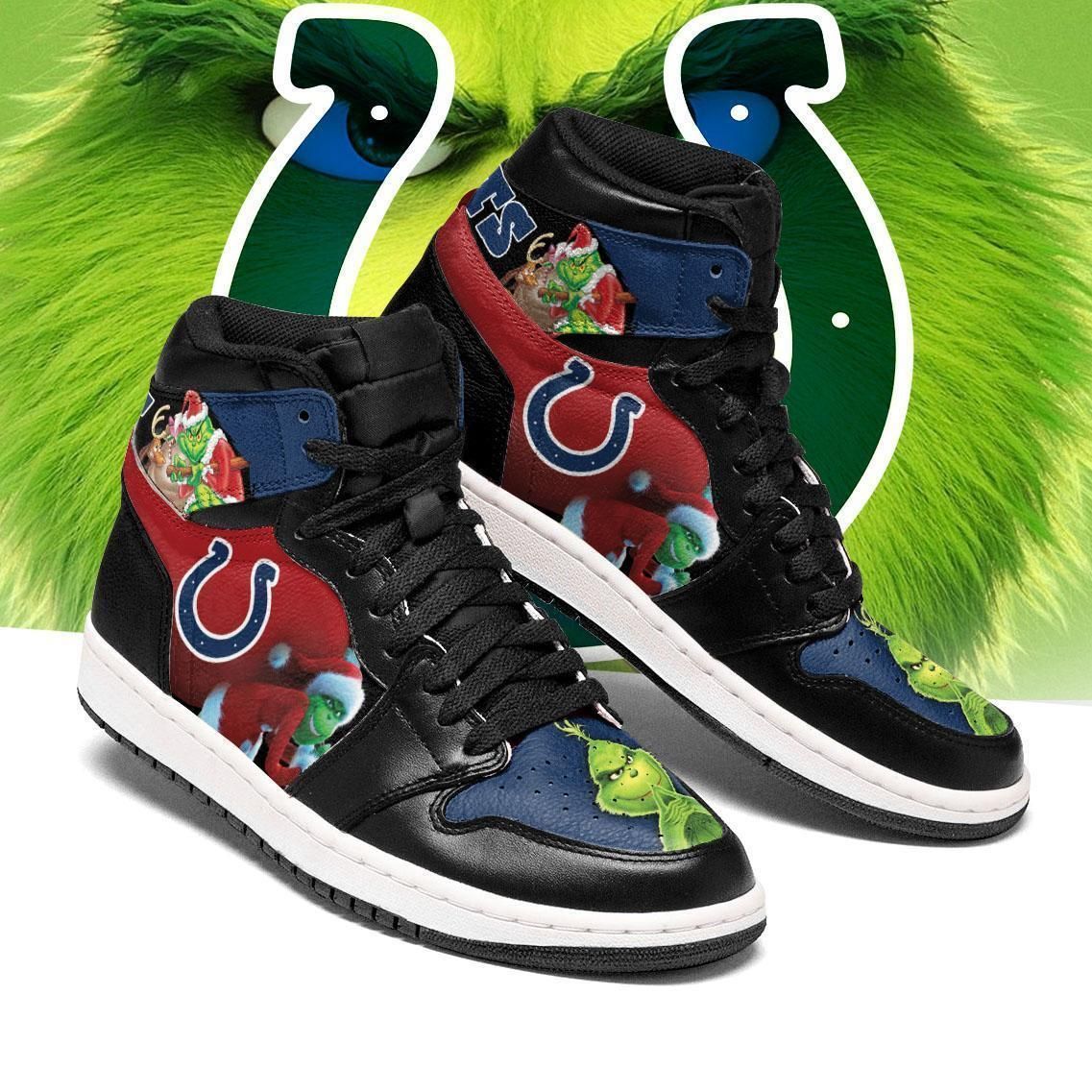 The Grinch Indianapolis Colts Air Jordan Sneakerteam Custom Eachstep Gift For Fans Shoes Sport Sneakers